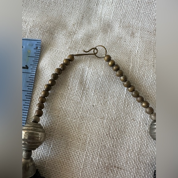 Vintage Chunky Necklace African Beads Style Silver Toned - Eclectic Boho Tribal - Picture 6 of 9